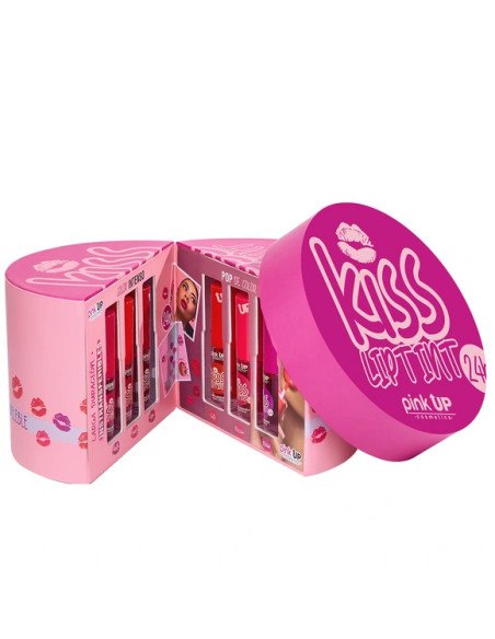 KIT CAJA DE COLLECCION KISS LIP TINT, PINK UP
