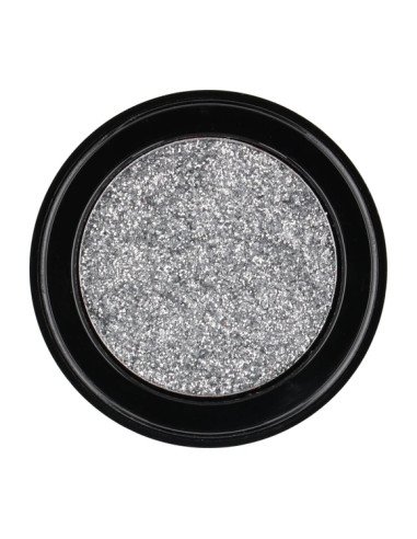 glitter eye - silver