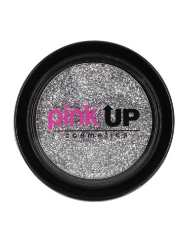 glitter eye - silver