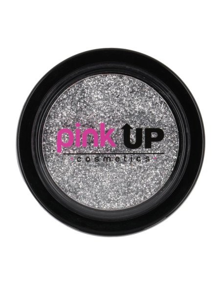 glitter eye - silver