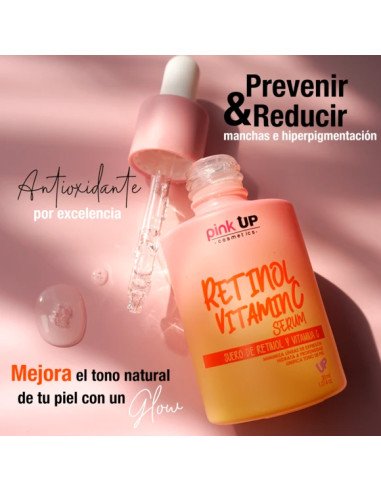 Suero de retinol y vitamina c