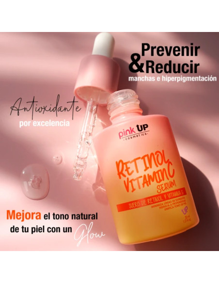 Suero de retinol y vitamina c